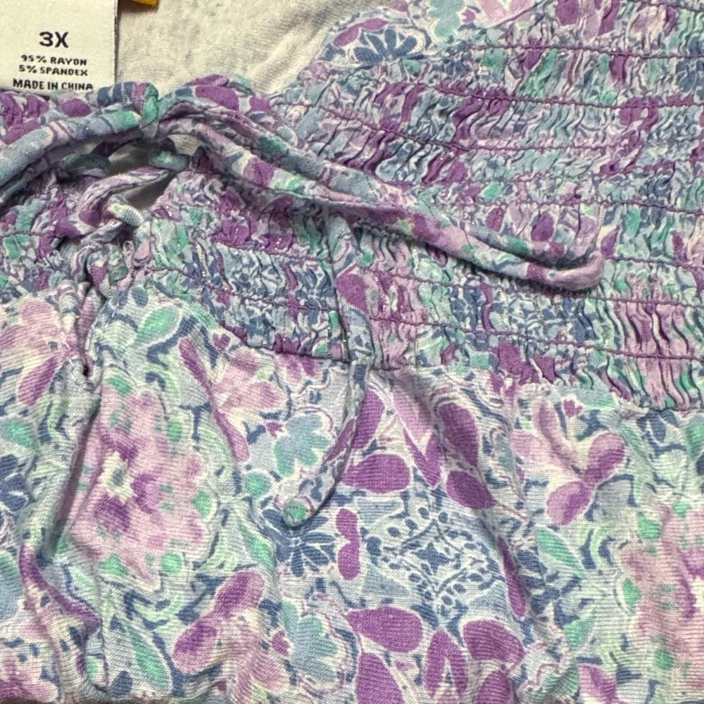 Ruby Rd. Lavender Floral Blouse - Picture 3 of 3